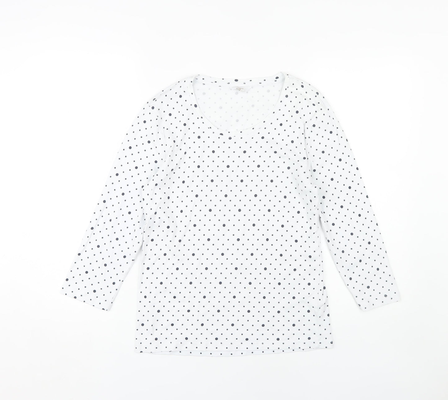 Womens UK Size 10 Cotton Traders White  T-Shirt