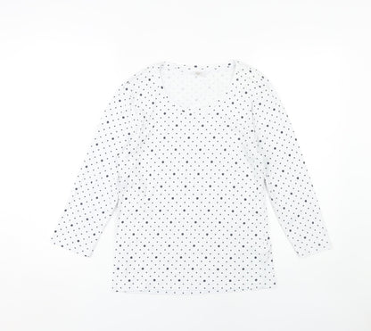 Womens UK Size 10 Cotton Traders White  T-Shirt