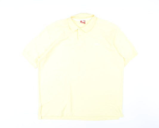 Slazenger Men's Yellow 2XL Polo Shirt - Summer Casual Wear