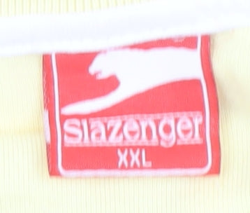 Slazenger Men's Yellow 2XL Polo Shirt - Summer Casual Wear