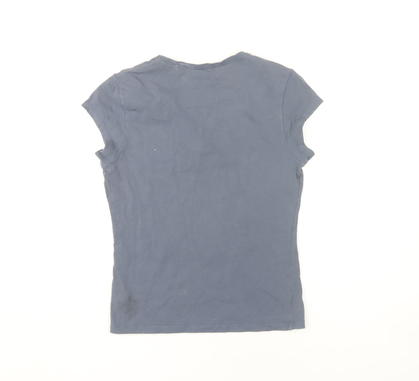 Pineapple Women's Blue T-Shirt Size 14 Crew Neck