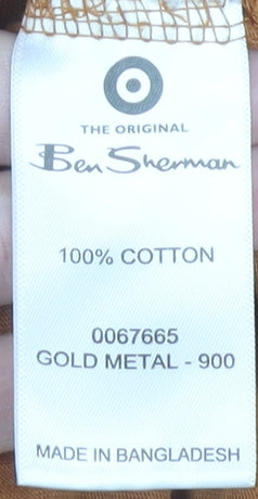 Mens UK Size M Ben Sherman Brown  T-Shirt