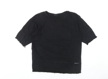 Womens UK Size 10 Warehouse Black  T-Shirt