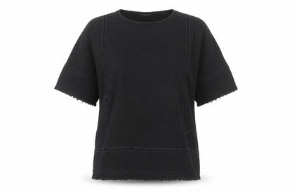Womens UK Size 10 Warehouse Black  T-Shirt