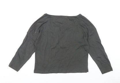FRIENDS Women's Black T-Shirt Size 8-10 Long Sleeve