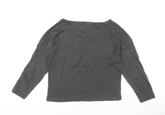 FRIENDS Women's Black T-Shirt Size 8-10 Long Sleeve