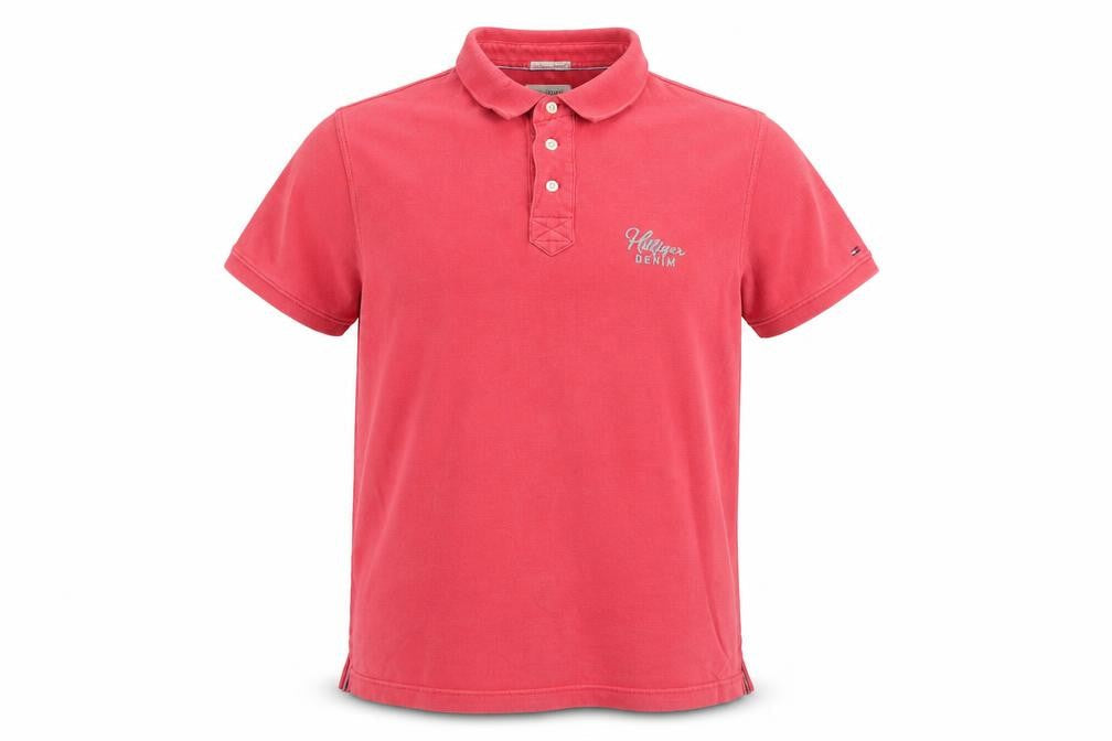 Mens UK Size L Hilfiger Denim Cotton Blend Polo Shirt