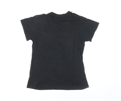 Unisex Adults UK Size S The Beatles Black  T-Shirt
