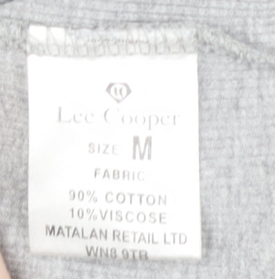 Unisex Adults UK Size M Lee Cooper Grey  T-Shirt