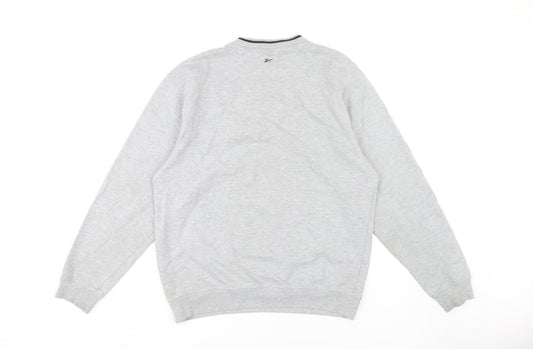 Mens UK Size M Reebok Grey Pullover Sweatshirt