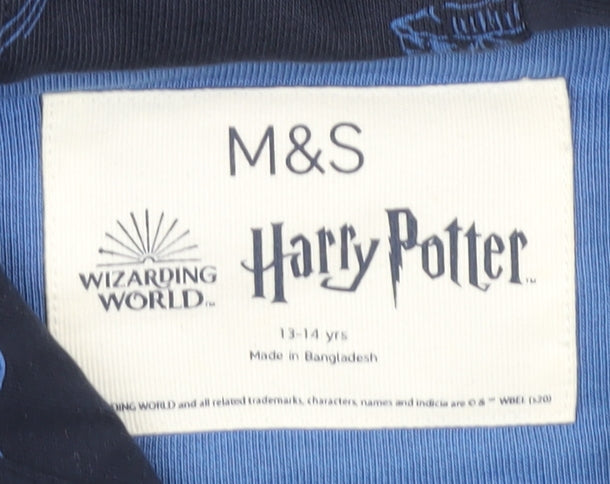 Marks and Spencer Boys Blue Harry Potter Hoodie 13-14 Years