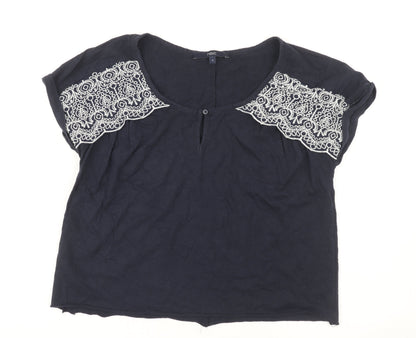 Womens UK Size 8 NEXT Black  T-Shirt
