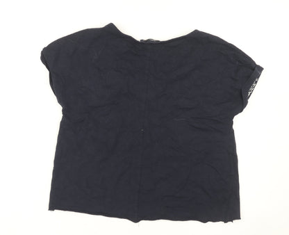 Womens UK Size 8 NEXT Black  T-Shirt