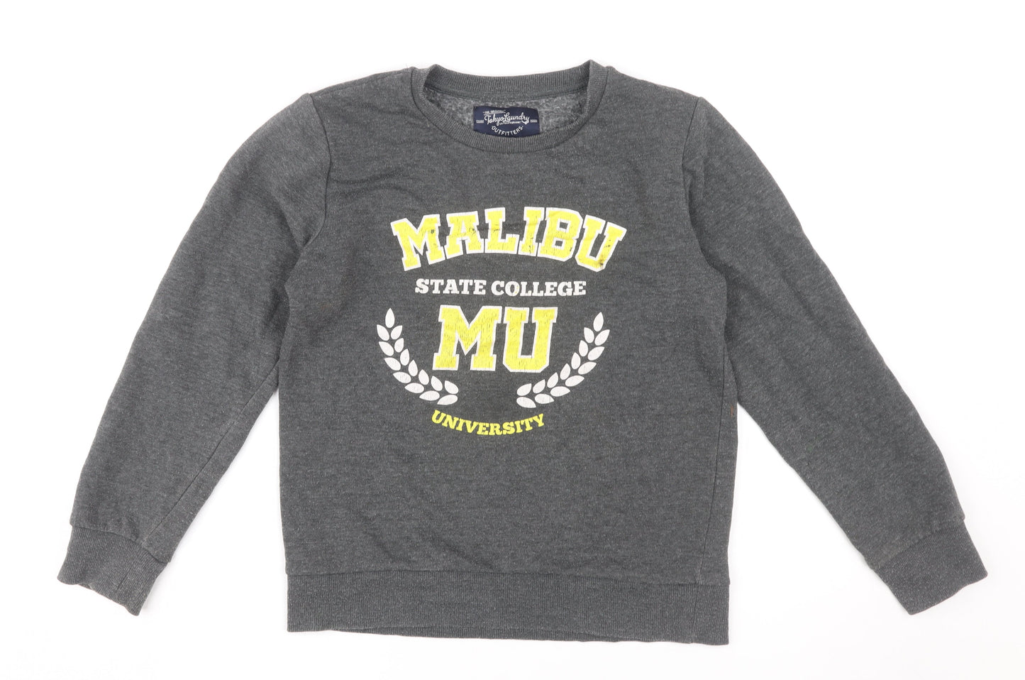 Tokyo Laundry Girls Grey Printed Sweatshirt 12-13 Years