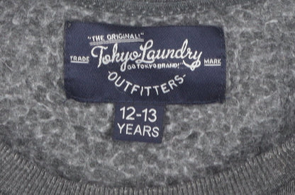 Tokyo Laundry Girls Grey Printed Sweatshirt 12-13 Years