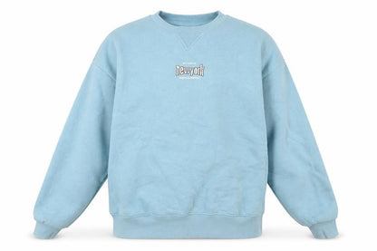 Mens UK Size S Pull & Bear Blue Pullover Sweatshirt