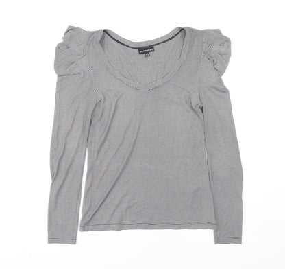 Womens UK Size 12 Warehouse Grey Basic Blouse