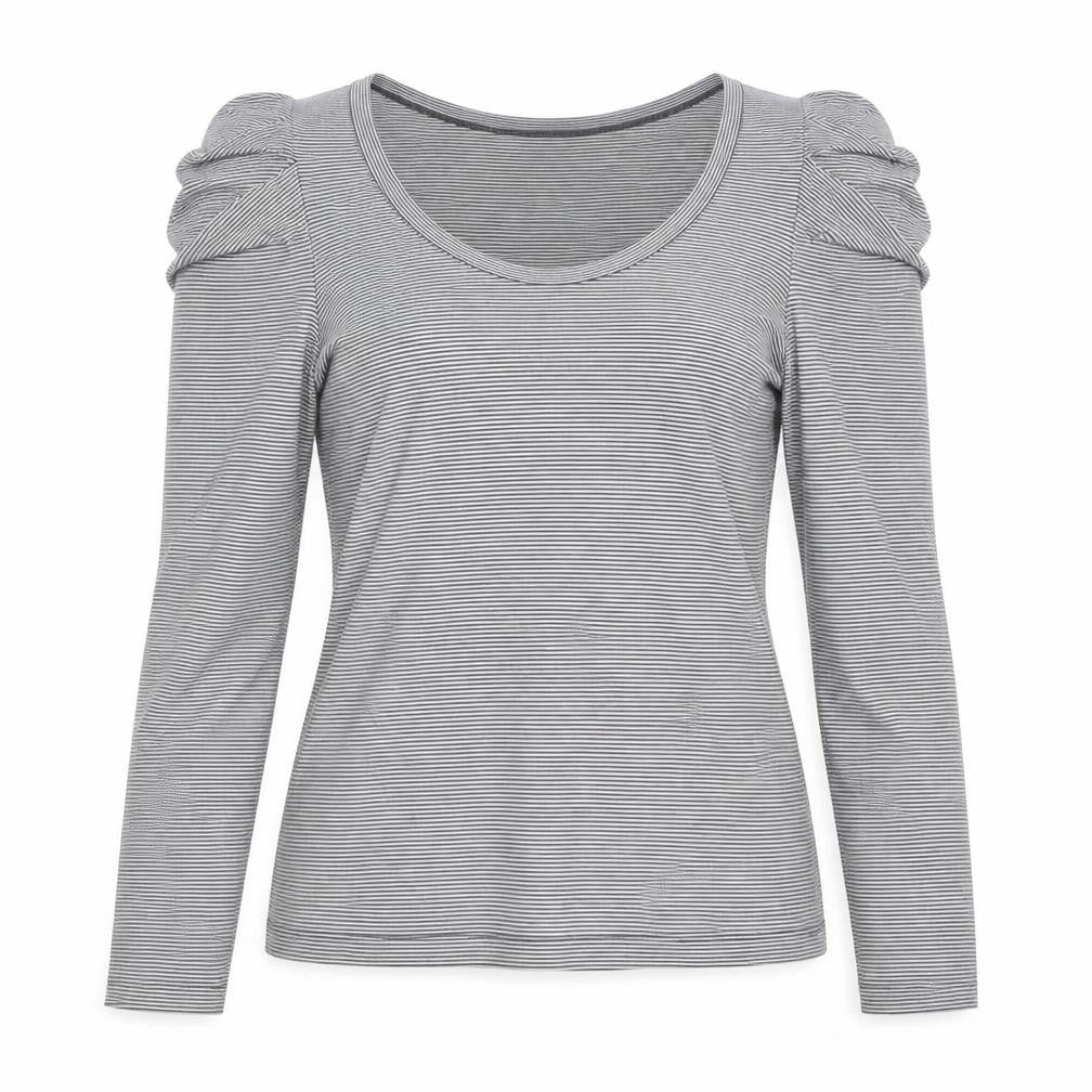 Womens UK Size 12 Warehouse Grey Basic Blouse