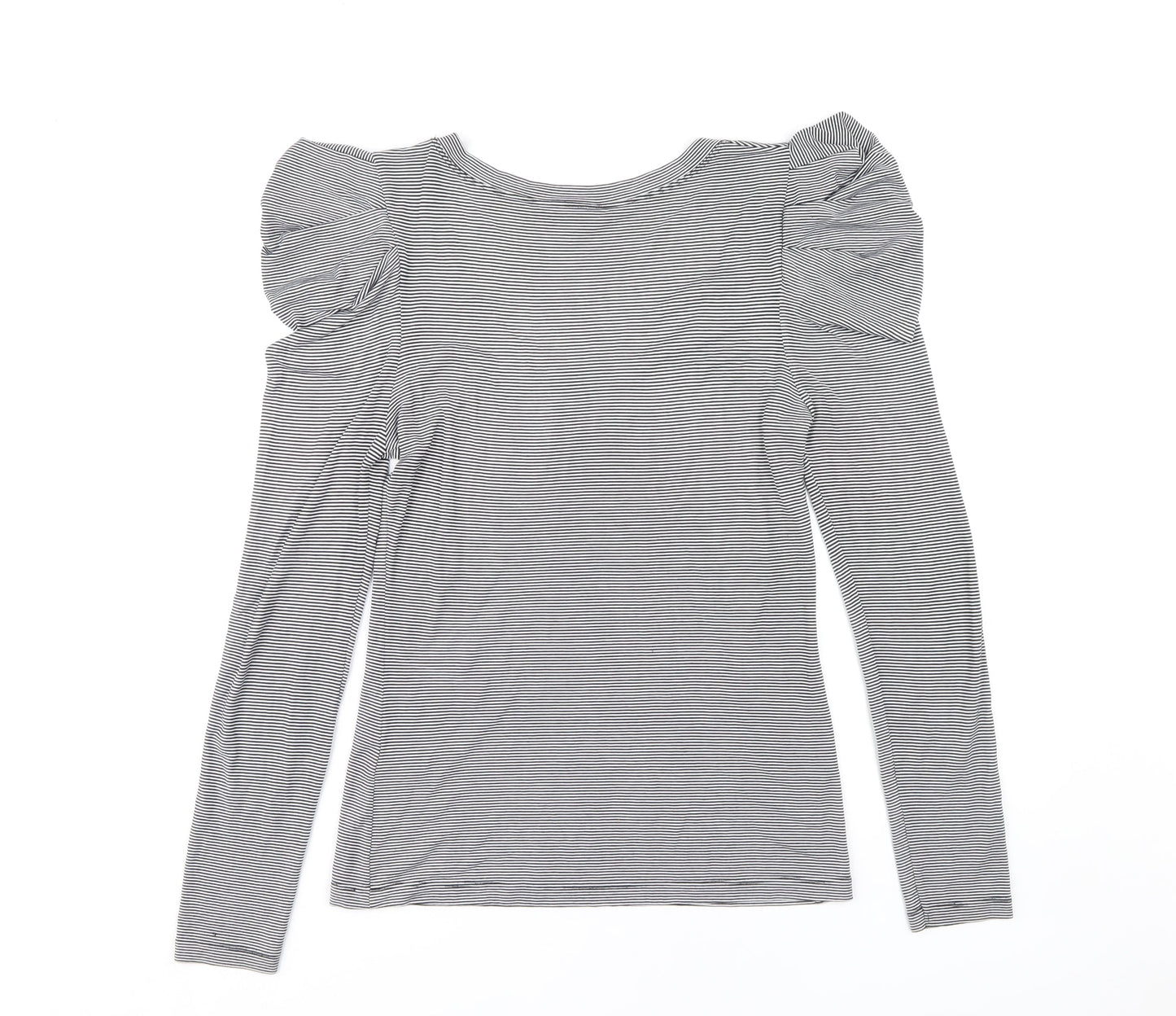 Womens UK Size 12 Warehouse Grey Basic Blouse