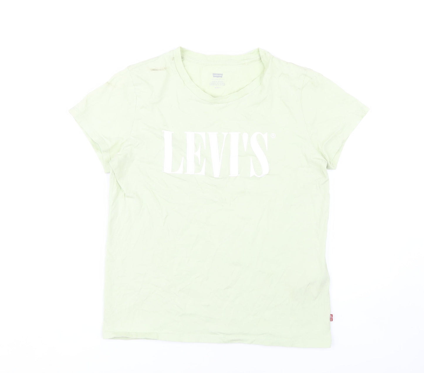 Womens UK Size S Levi's Green Basic T-Shirt