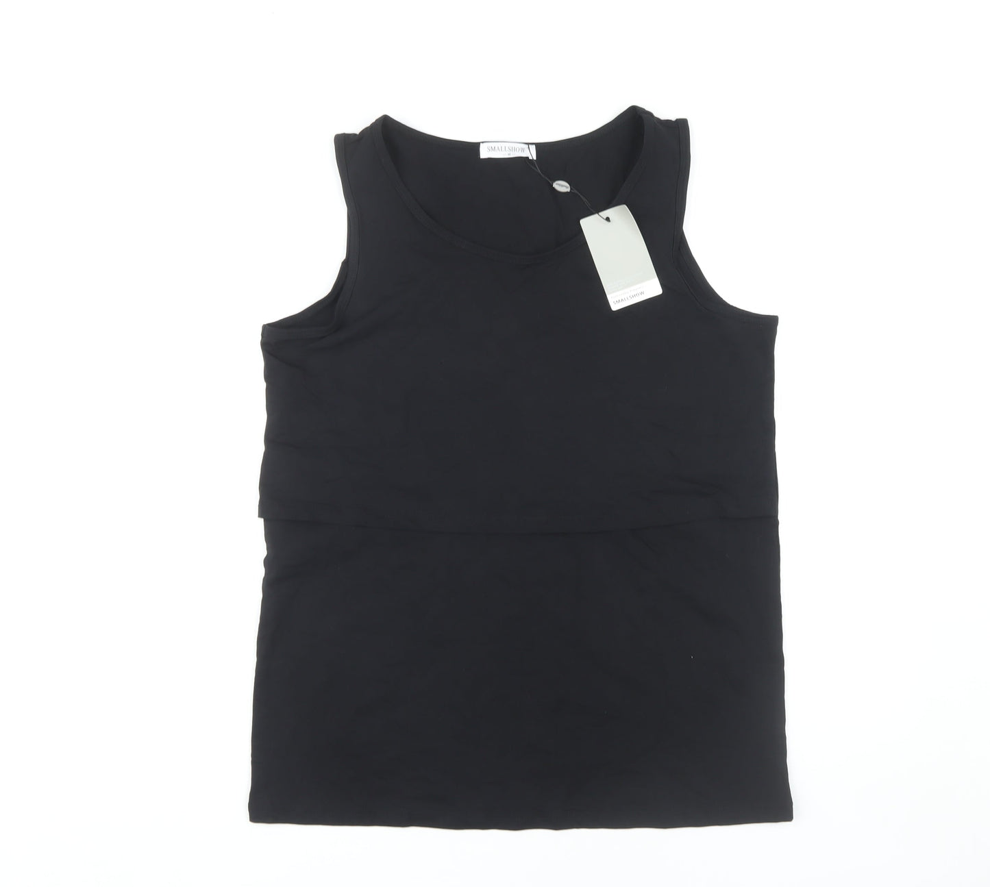 Womens UK Size M Smallshow Black Basic Tank