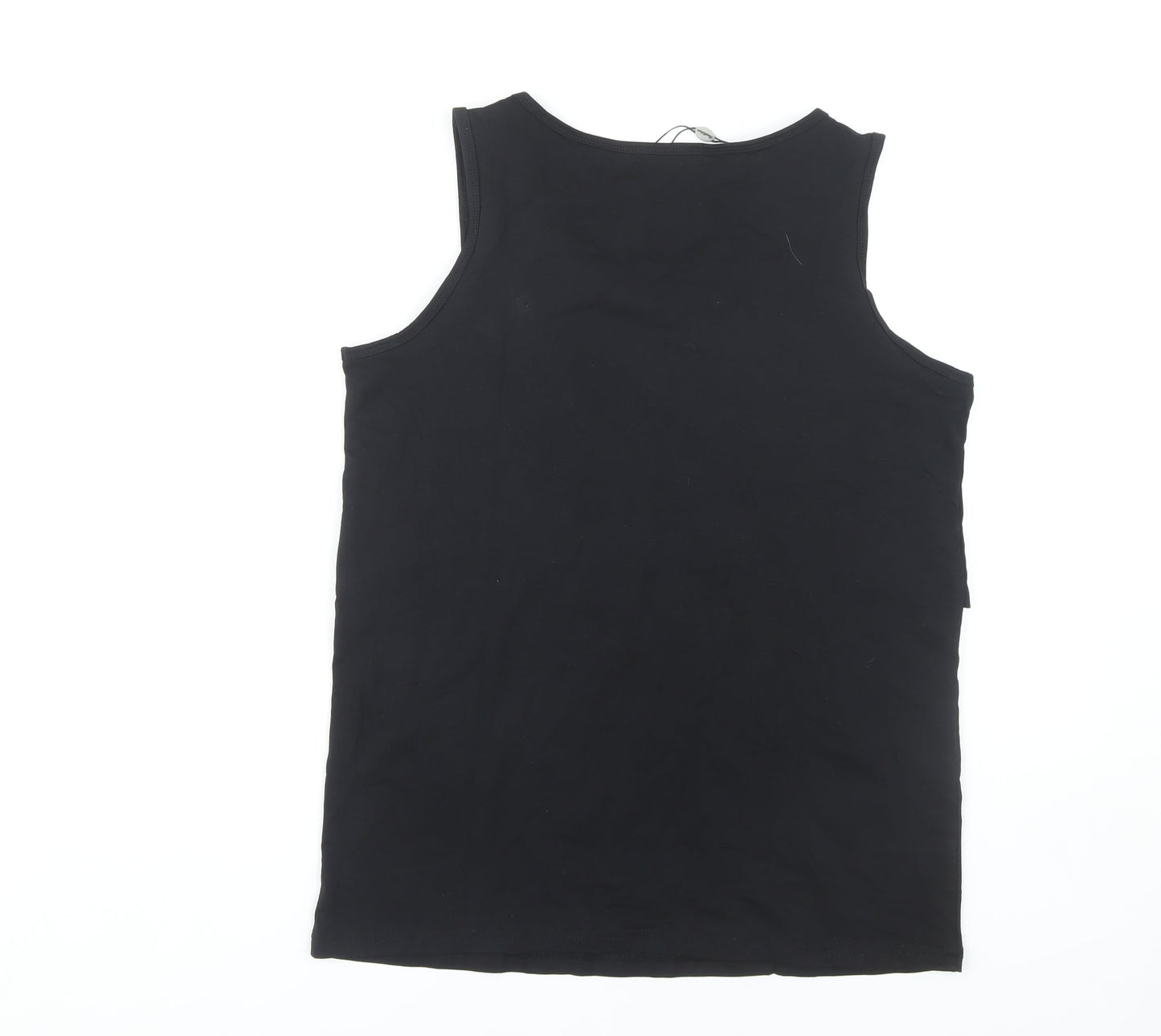 Womens UK Size M Smallshow Black Basic Tank