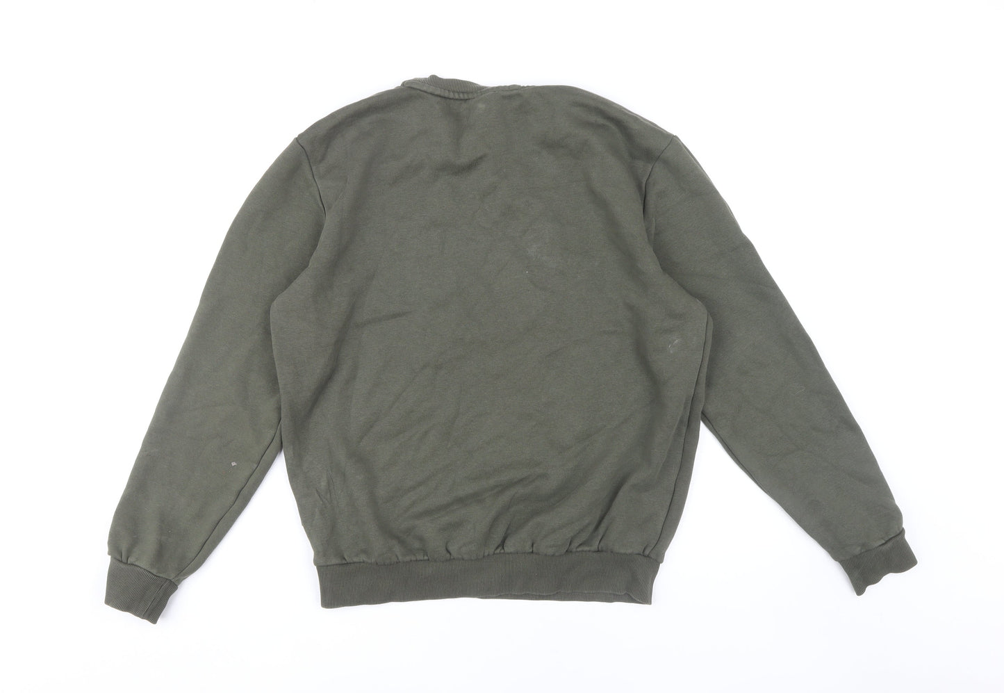 Mens UK Size M PUMA Green Pullover Sweatshirt