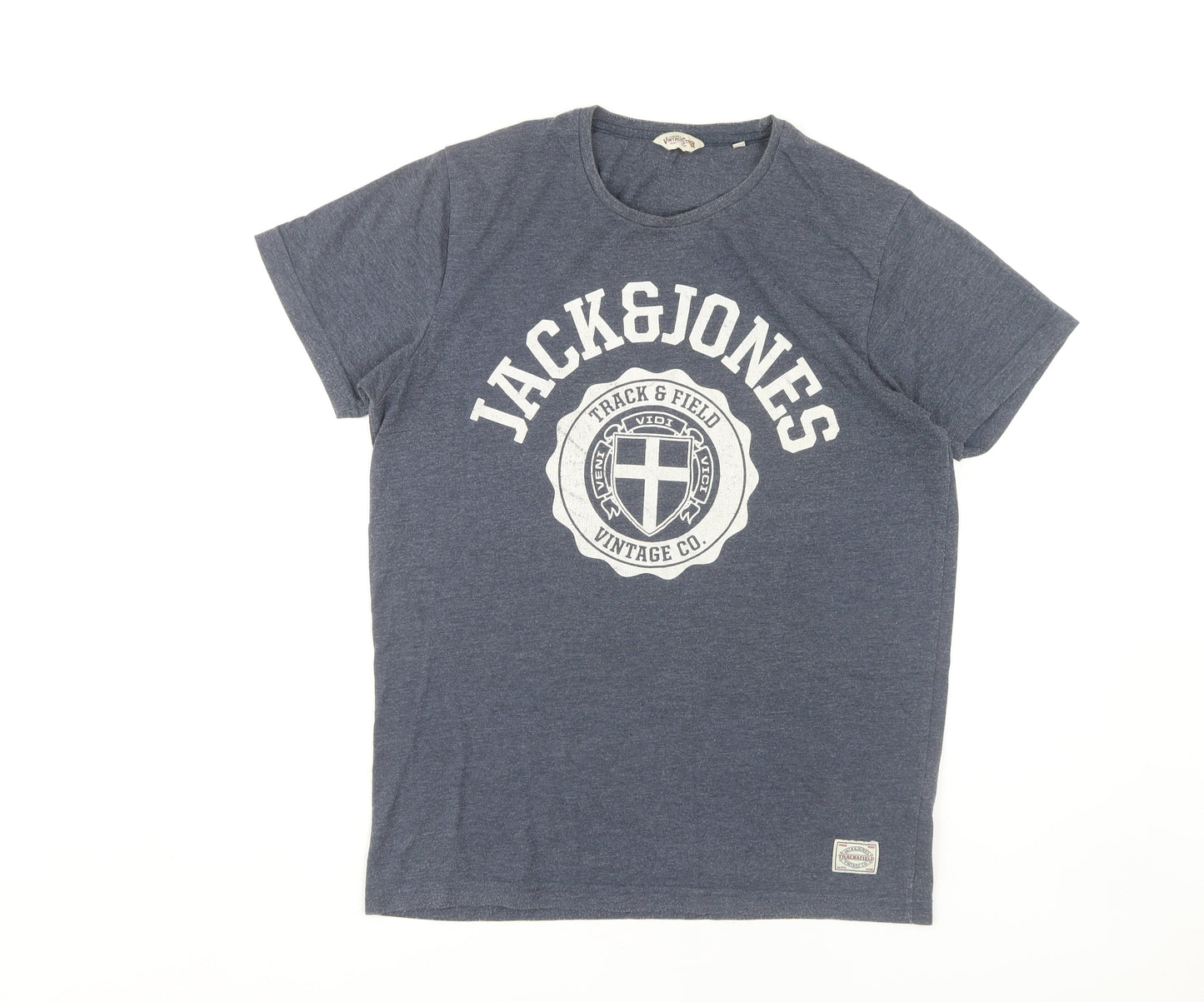 Mens UK Size L JACK & JONES Blue  T-Shirt
