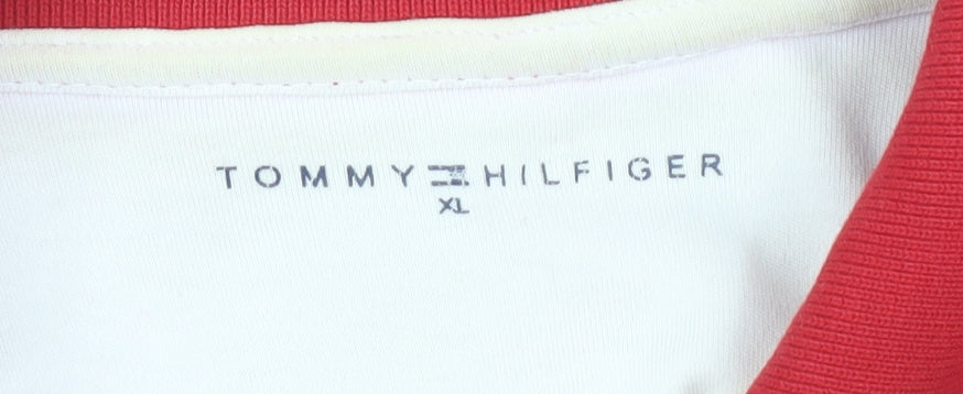 Tommy Hilfiger Men's Red XL Polo Shirt