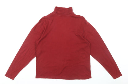 EWM Pure Classics Women's Red Mock Neck Top M