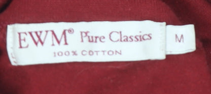 EWM Pure Classics Women's Red Mock Neck Top M
