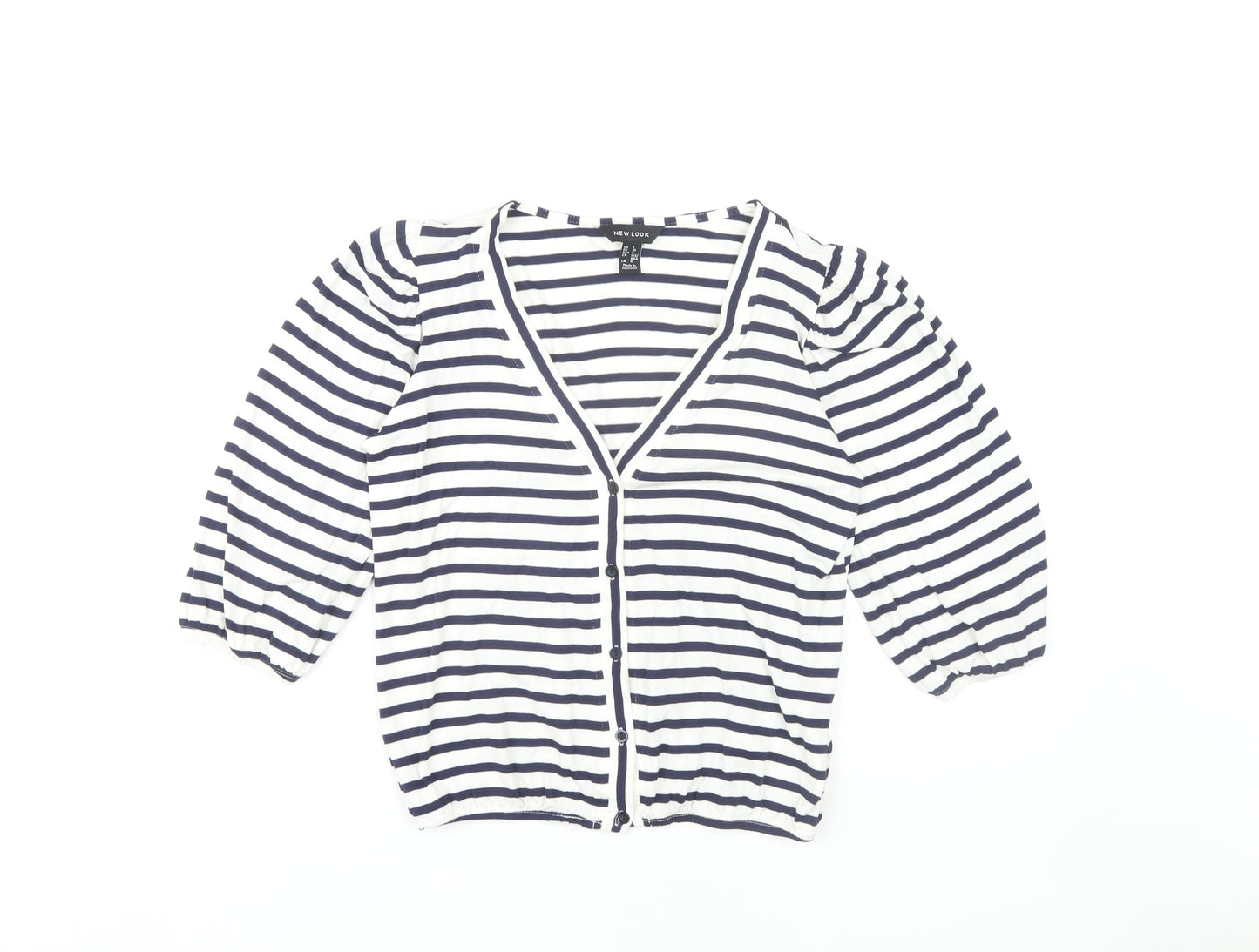 Womens UK Size 8 New Look Blue Cardigan Jumper