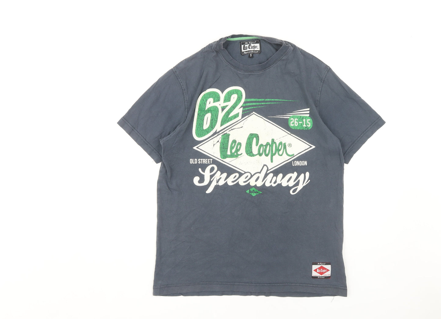 Lee Cooper Men's Blue Graphic T-Shirt, Size S