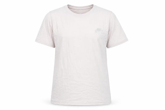 Front view of Nike Beige unisex tee, size S, - casual crew neck