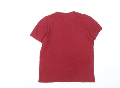 Mens UK Size M HUGO BOSS Red  T-Shirt