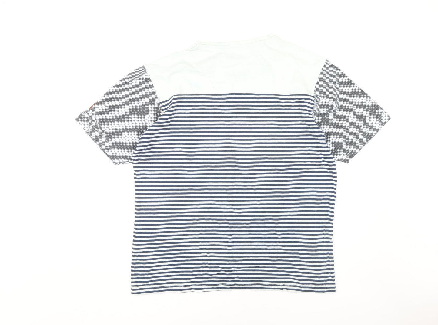 Smith & Jones Men's Multicoloured 2XL Striped T-Shirt