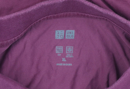 UNIQLO Men's Purple Polo Shirt XL