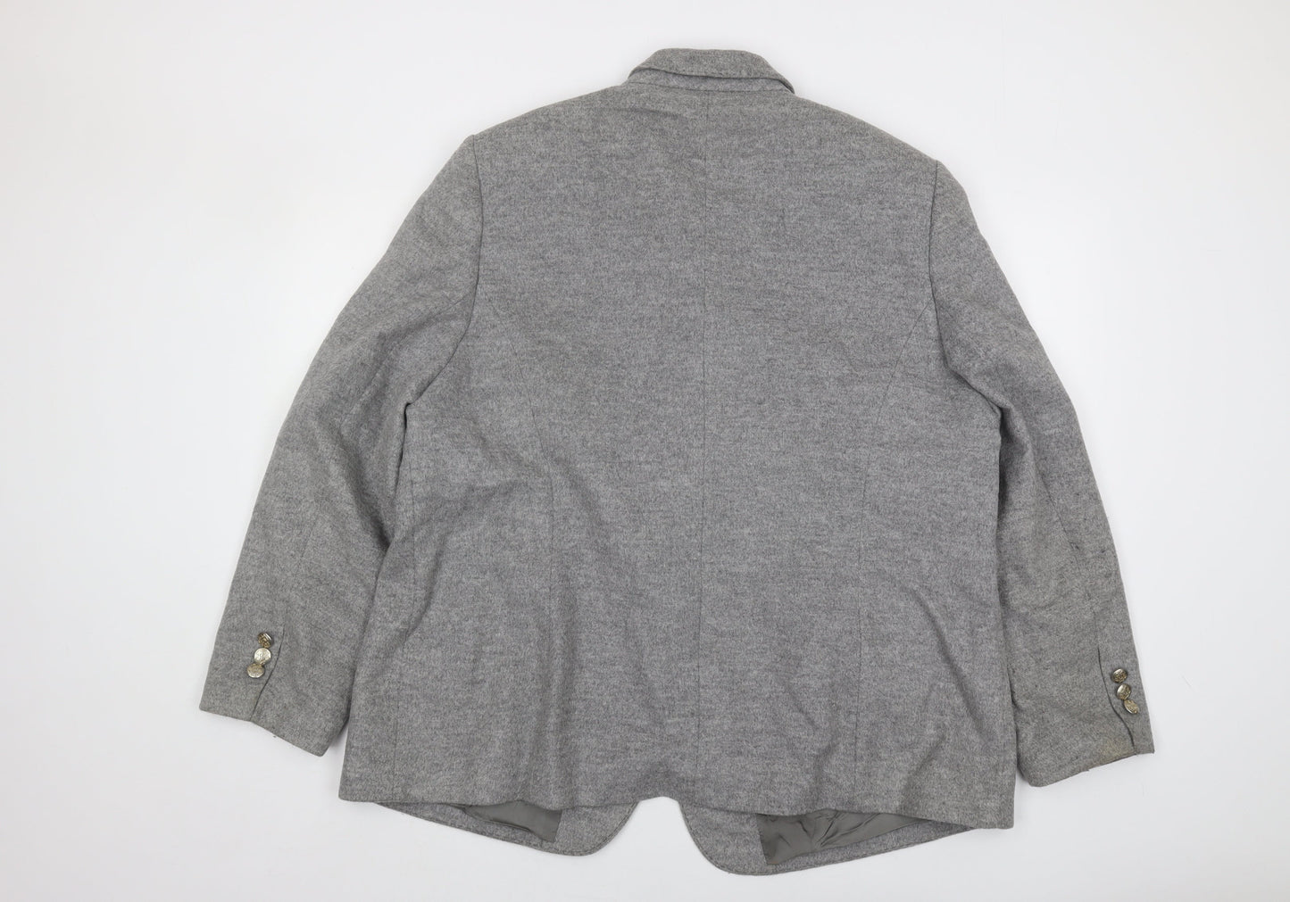 Basler Womens Grey Fur Suit Jacket Size 22