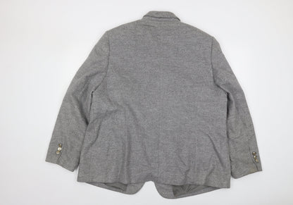 Basler Womens Grey Fur Suit Jacket Size 22