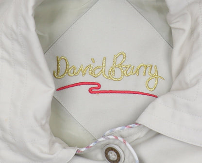 David Barry Women's Beige Button-Up Casual Jacket Size 10