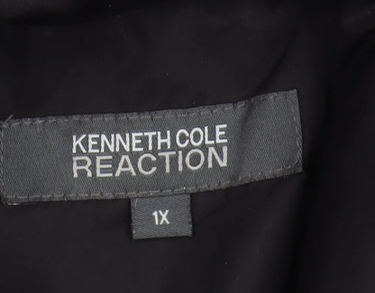 Kenneth Cole Reaction Women's Black Plus Puffer Coat