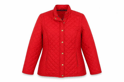 Womens UK Size 14 DASH Red Quilted Coat