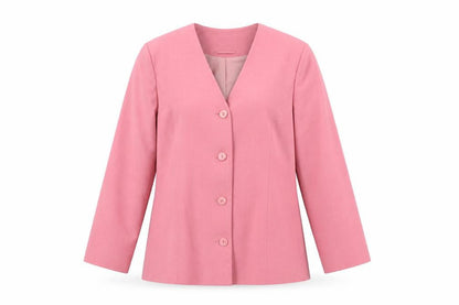 Front view of Honor Millburn Pink Women's Blazer, size 14