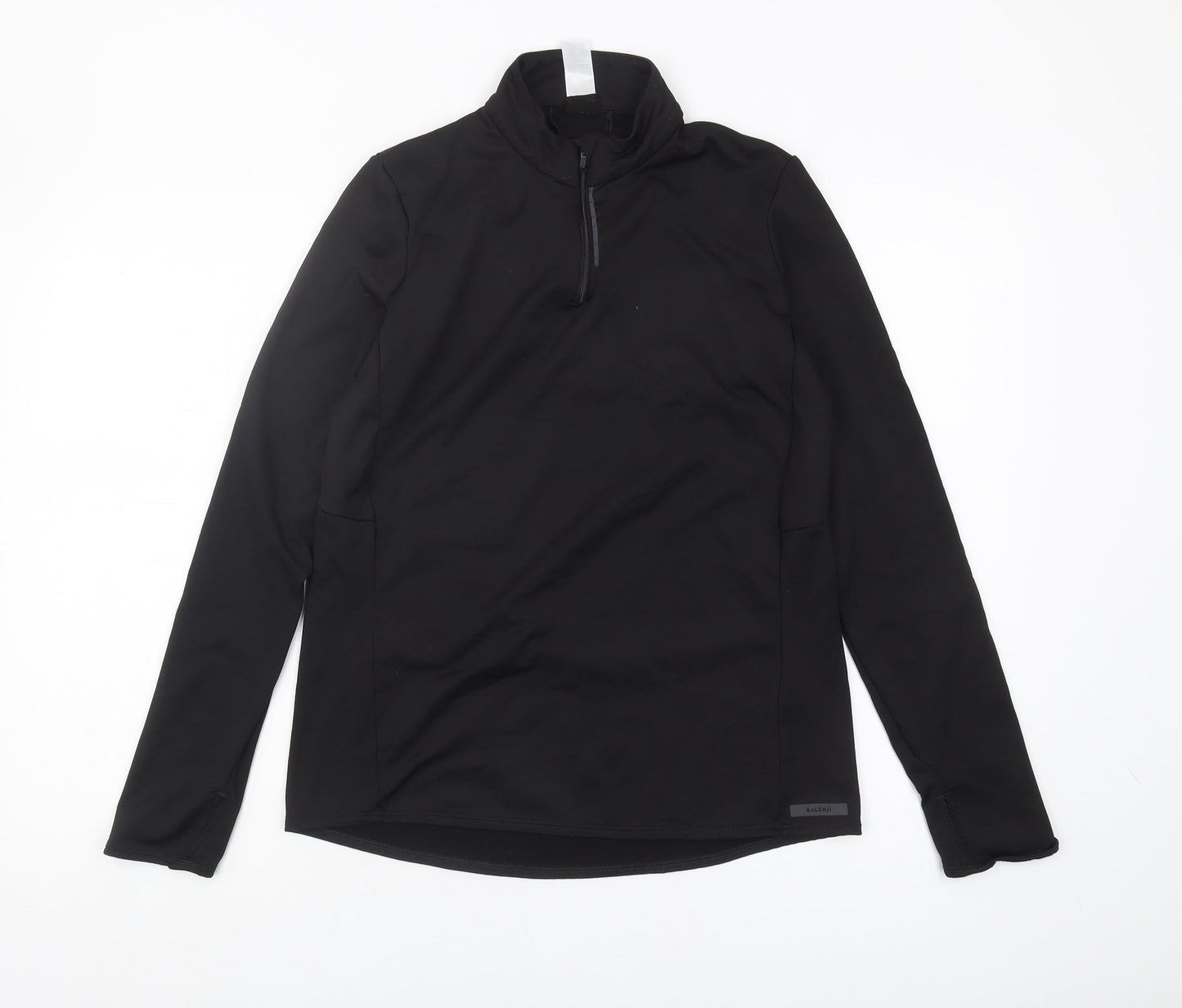 Decathlon Men's Black Pullover High Neck Sports Top