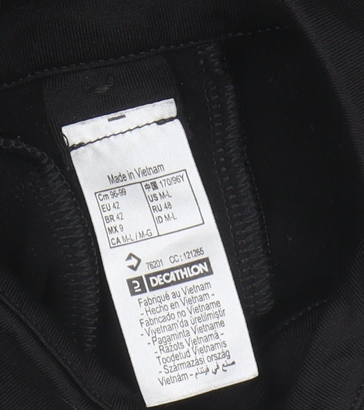 Decathlon Men's Black Pullover High Neck Sports Top