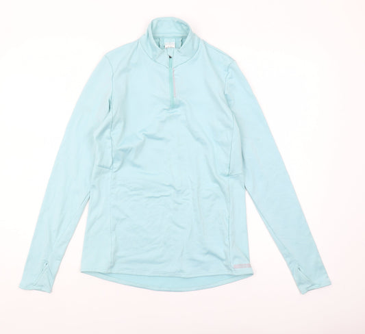 Decathlon Women's Blue Long Sleeve Pullover Top