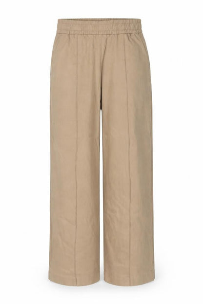 Womens UK Size M H&M Classic Fit Straight Beige Trousers