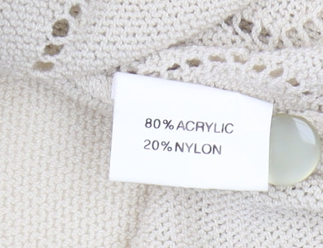 Affections Women's Beige Knit Cardigan L/XL