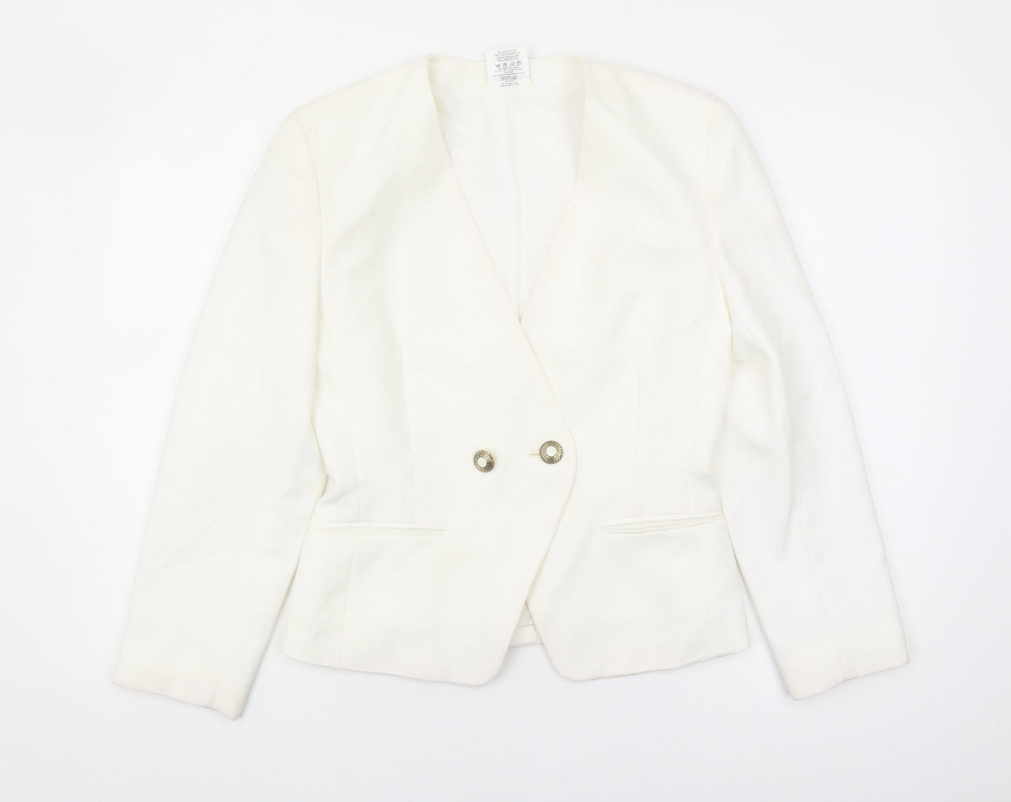 Womens UK Size 10 Alexon Regular Ivory Blazer