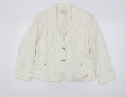 Minuet Women’s Ivory Linen Blazer Size 14